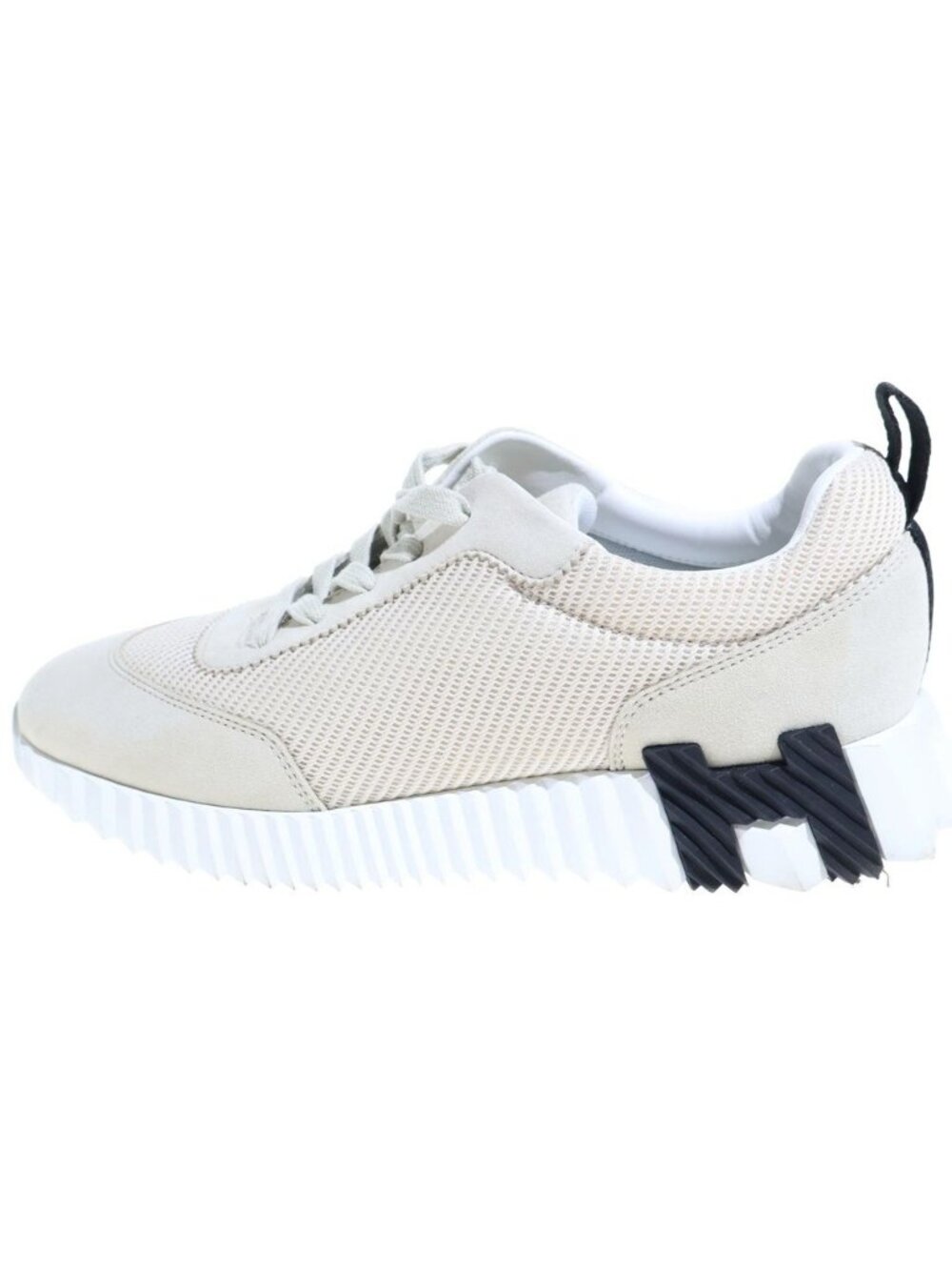 Hermes Bouncing Low-Top Sneakers Mesh Beige